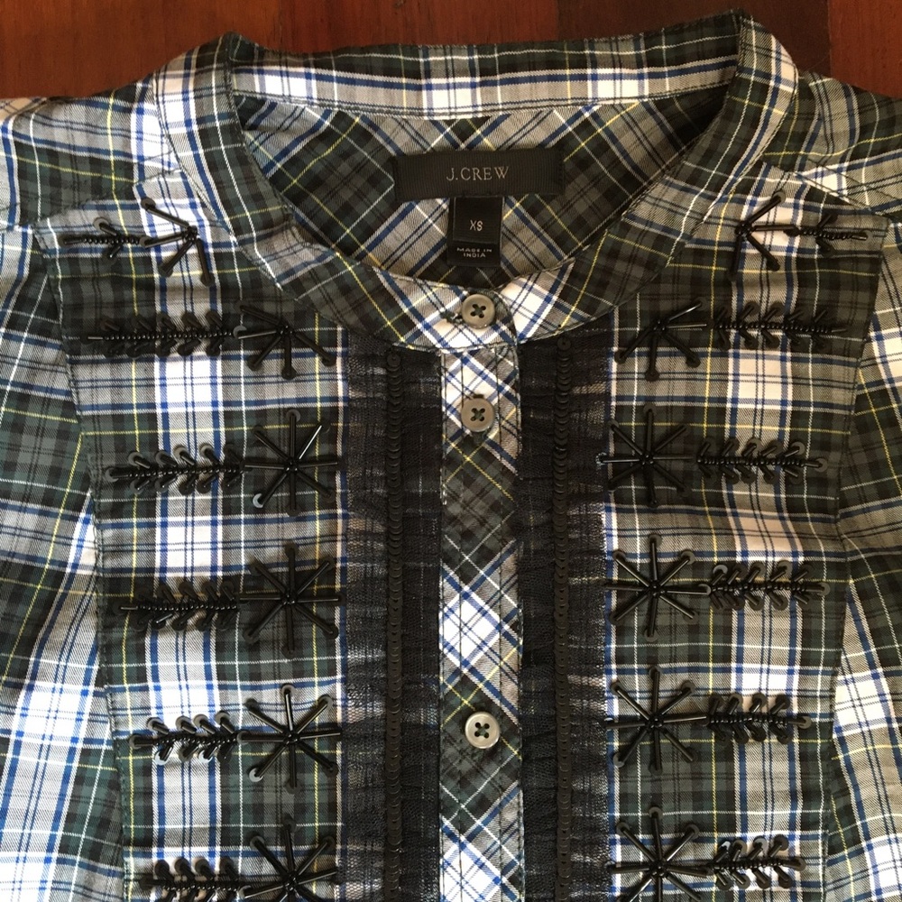 J Crew Plaid Button Down Shirt